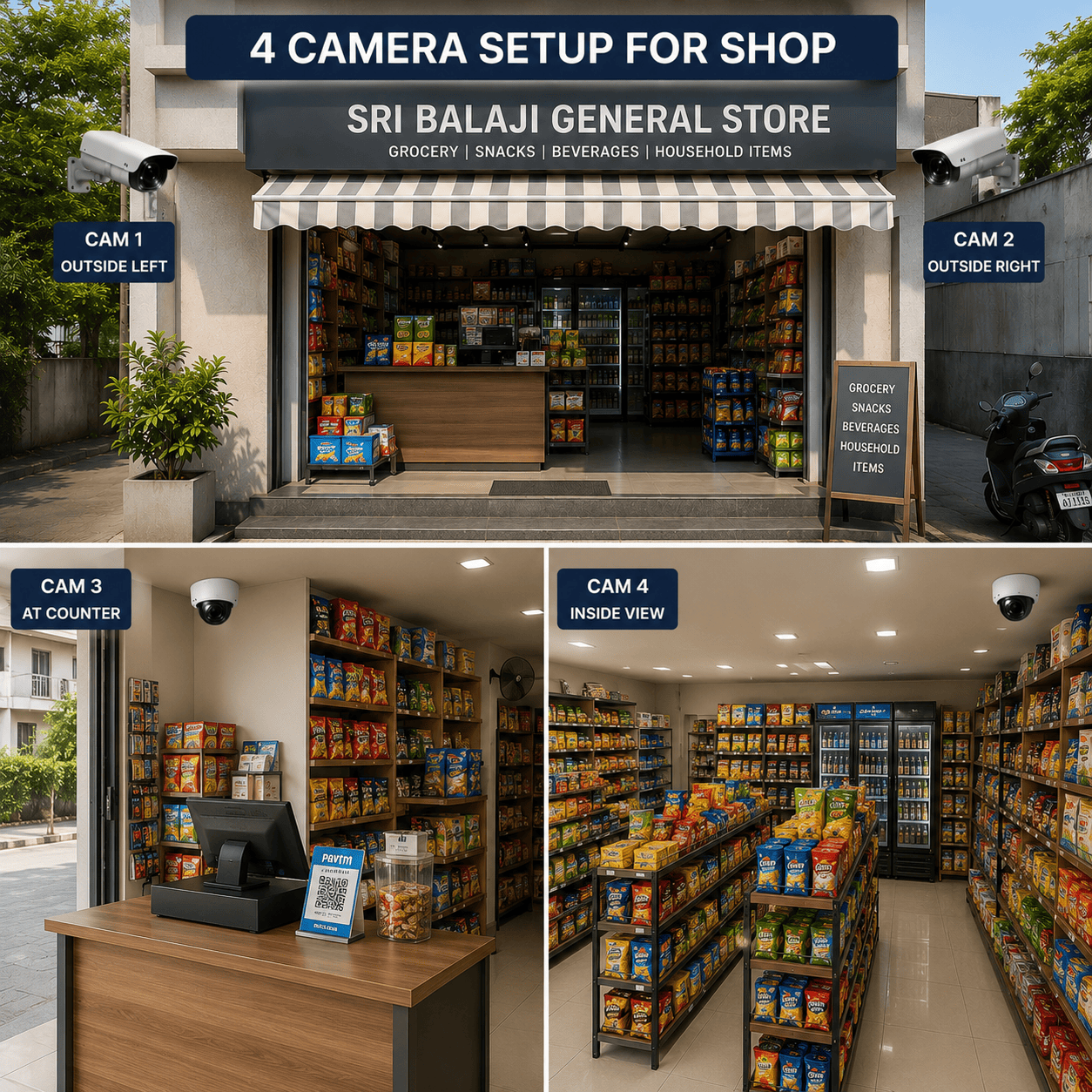 4 Camera Setup