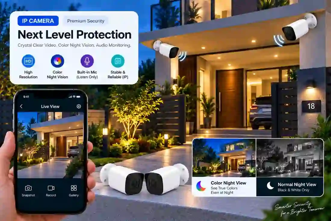 Home 2 Camera Smart IP Color Security