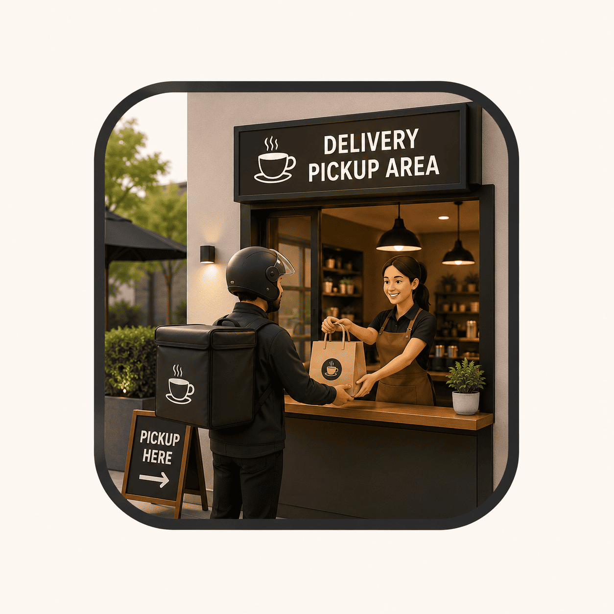 Delivery Pickup Area