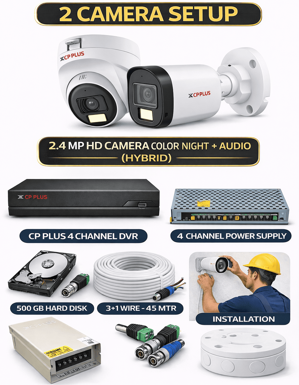 HOME 2 HD CAMERA SMART COLOR NIGHT SECURITY